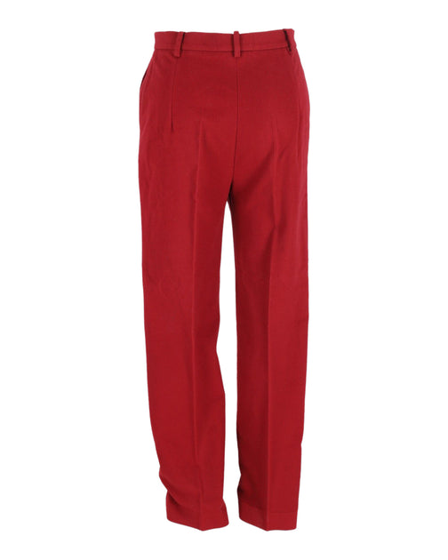 Max Mara Straight Leg Trousers Pink IT42 4