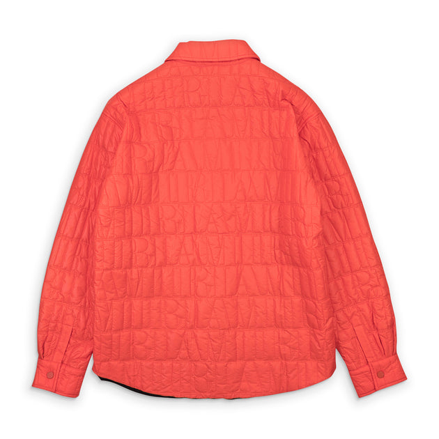 Amiri Quilted Logo Over Shirt Orange Pink Large 3