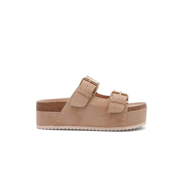 Mia Brookie Flatform Sandal Beige US 9 3