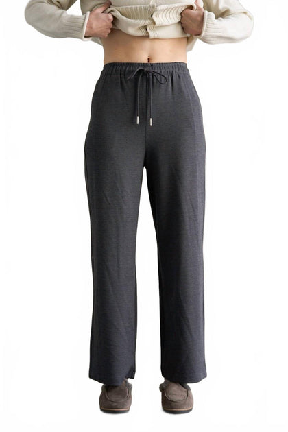 Elle Grey Dani Wide Leg Pants Black Small 2