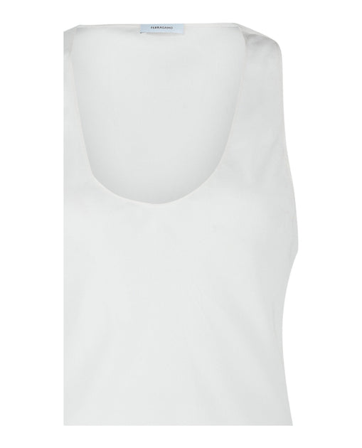 Ferragamo Tank Top White EU 40 4