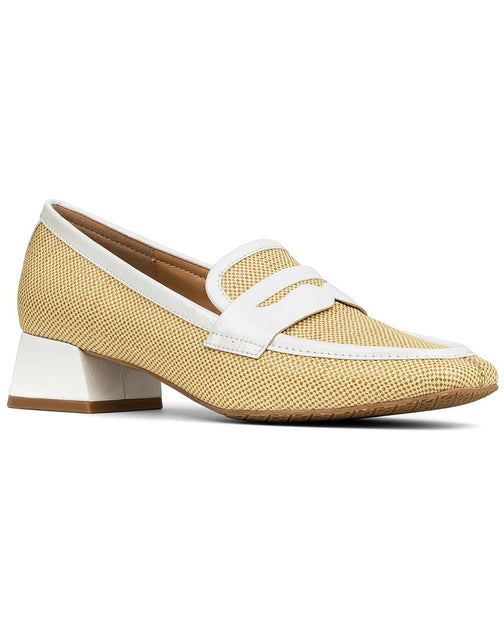Donald Pliner Tristinar Raffia Loafer Pump White US 7.5 2