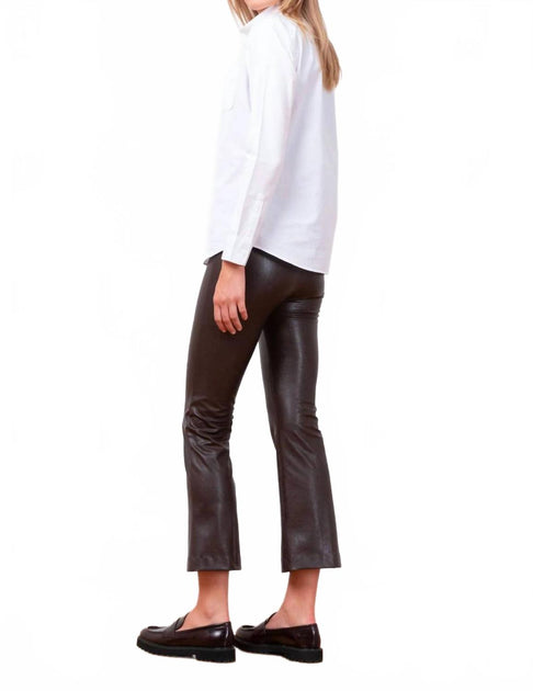 Avenue Montaigne Leo Pleather Pant Silver US 10 4
