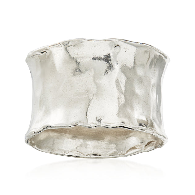 Ross-Simons Hammered Ring Silver US 8 2