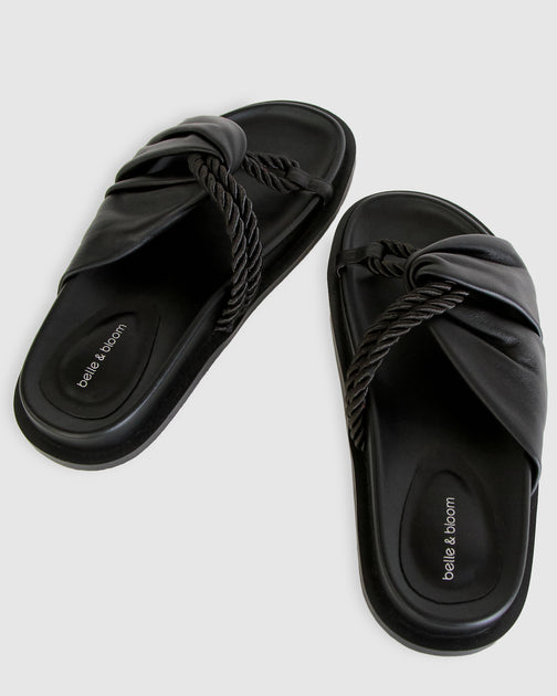 Belle & Bloom Whitehaven Slide Black US 9 3
