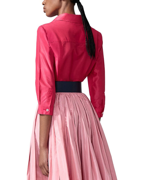 Carolina Herrera Ana Silk Shirt Pink US 2 3