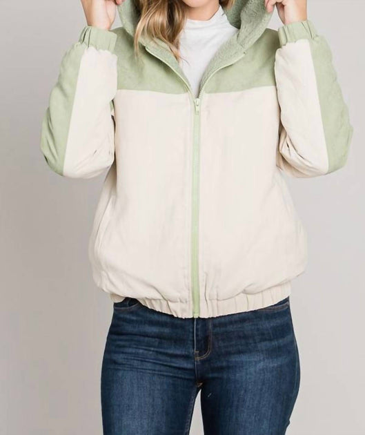 Allie Rose Kapuzenjacke Grün Groß 4