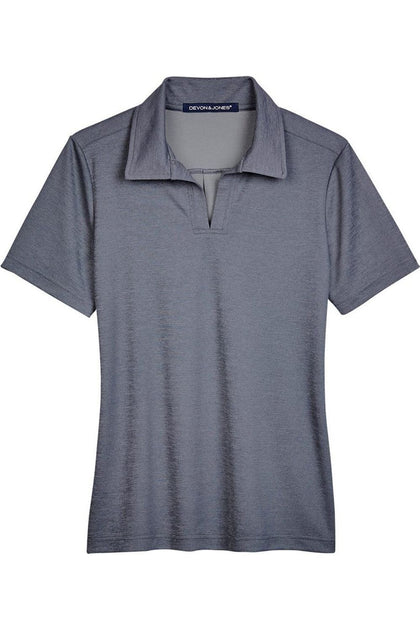 Devon & Jones Crownlux Performance Melange Polo Grey Small 2