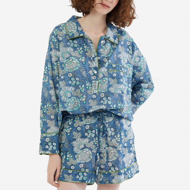 Ensemble de pyjama court à motifs floraux Folkloore 2
