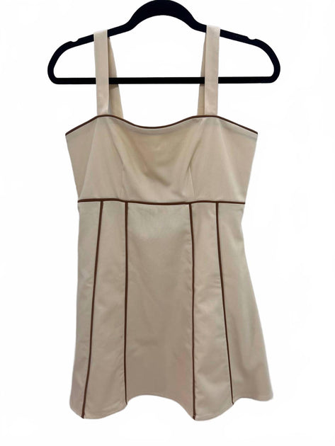 SHE + SKY Vegas Minikleid Beige Large 4