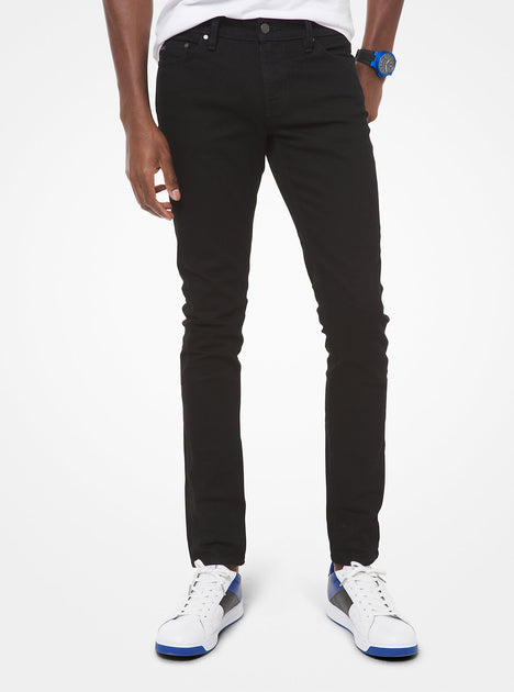 Michael Kors Slim-Fit Stretch-Baumwoll-Jeans Schwarz 34x34 2