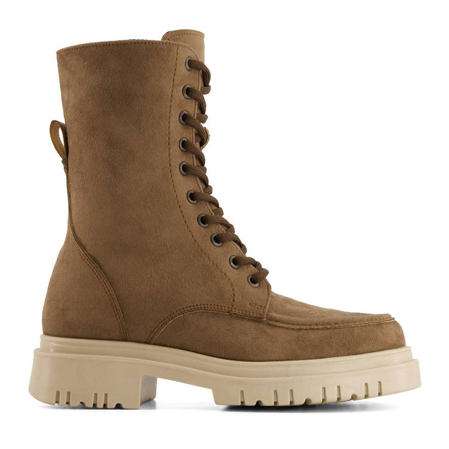 Andrea Tall Combat Boots Beige US 6 3