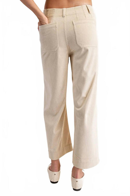 eesome Corduroy Patch Pocket Pant Beige Large 3