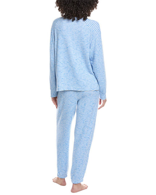 DKNY 2pc Top & Jogger Sleep Set White Medium 3