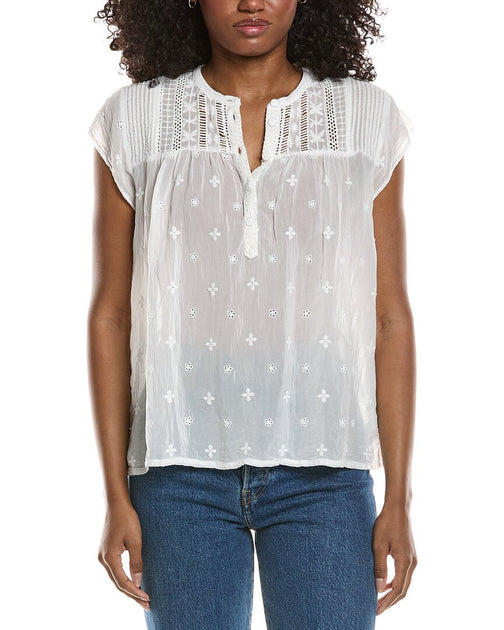 Johnny Was Tunara Blouse White XS 2