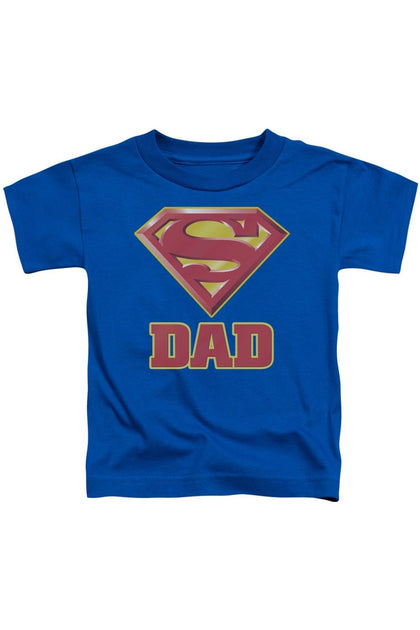 Gildan Superman Super Dad Short Sleeve Tee Blue Small 2