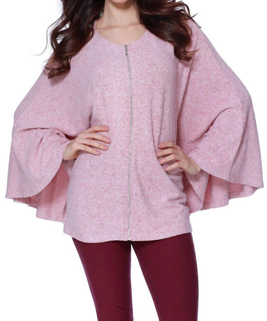 french kyss Eloise Kashmira Poncho Pink XS 2