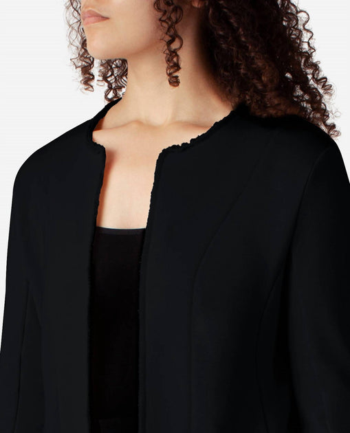 Danskin Frayed Edge Open Jacket Noir XLarge 4