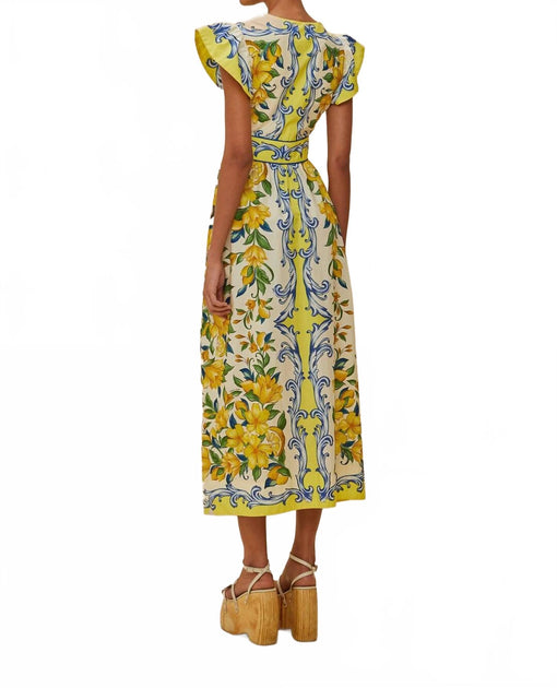 farm rio sicily flowers printed cotton midi dress Scarf In Off White A bow tie at Size:UK Size 6 Maternity Knit Midi Dress dusty blue ruched stretch satin evening gown
