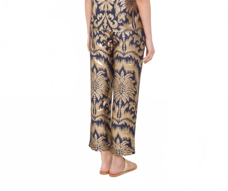 Lace The Label Palm Trousers Blue Medium 3