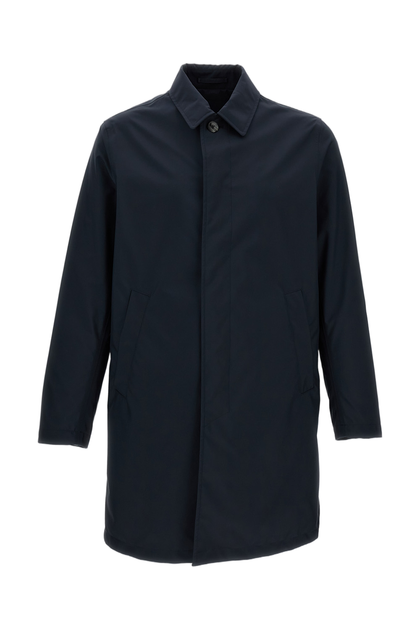 Herno Technical Fabric Raincoat Blue EU 48 2
