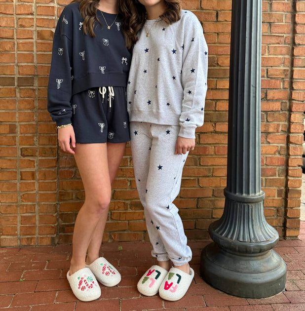 Chaser Festive Stars Jogginghose Grau Small 4