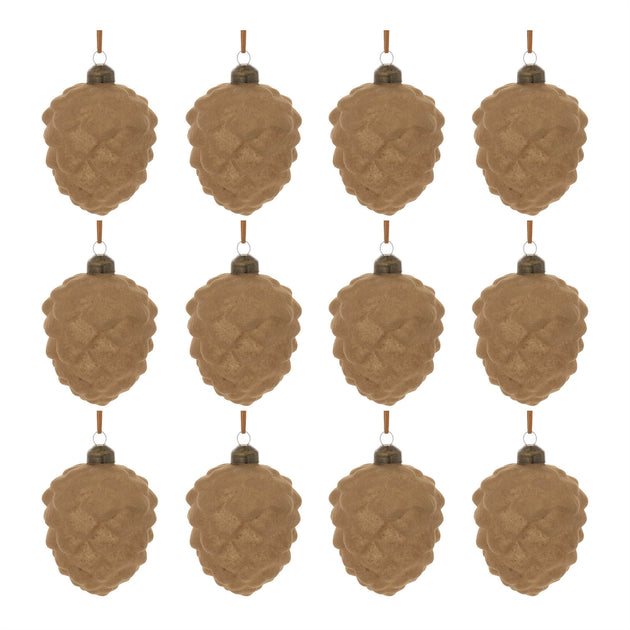 Hivvago Pinecone Ornament Brown 4