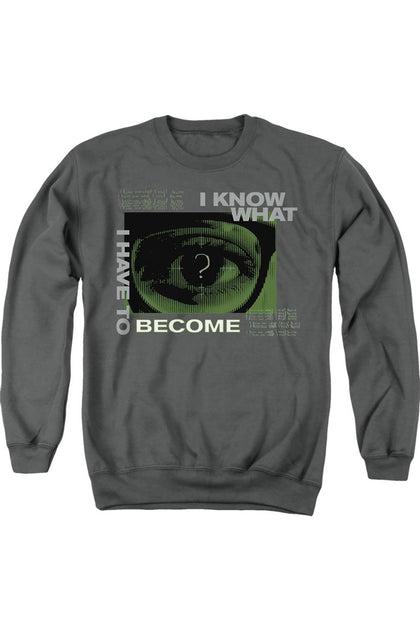 Gildan The Batman Become The Riddler Crewneck Sweatshirt Grey Small 2