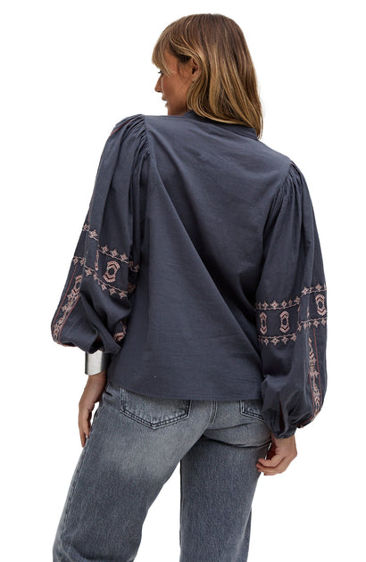 Raffya Demi Shirt Grey US 6 4