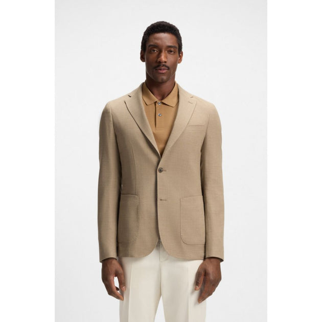 Blazer Slim-fit Boss homme, Beige, US 42 Regular 4