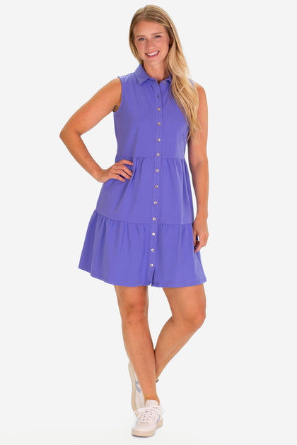 Duffield Lane Olivia Dress Purple Small 3