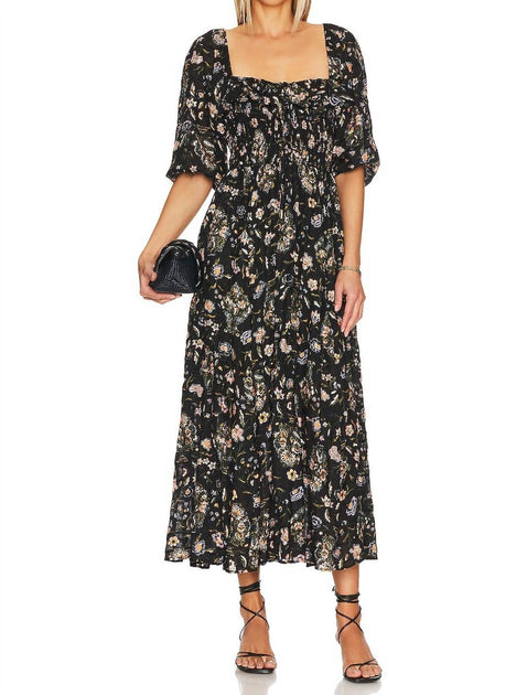 Oasis Printed Midi in Black Combo S Oasis Printed Midi in Black Combo S