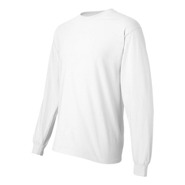 Hanes Beefy-T Langarm T-Shirt Weiß XL 4