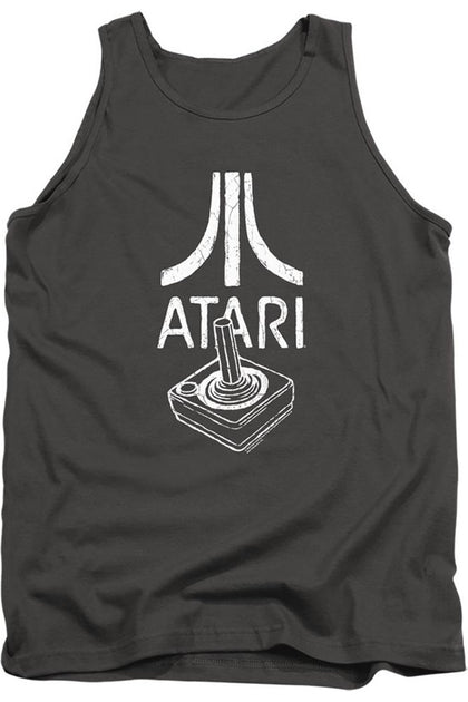 Gildan Atari Joystick Logo Tank Green Large 2