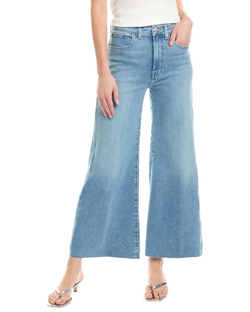 Madewell Palazzo Stretch Corley Wash Wide Leg Jean Blue 25 2