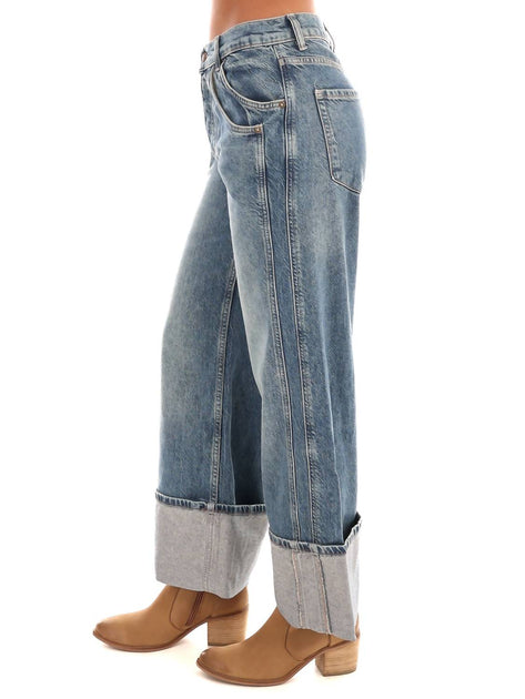 Free People Final Countdown Mid Rise Jeans Multi 31 3