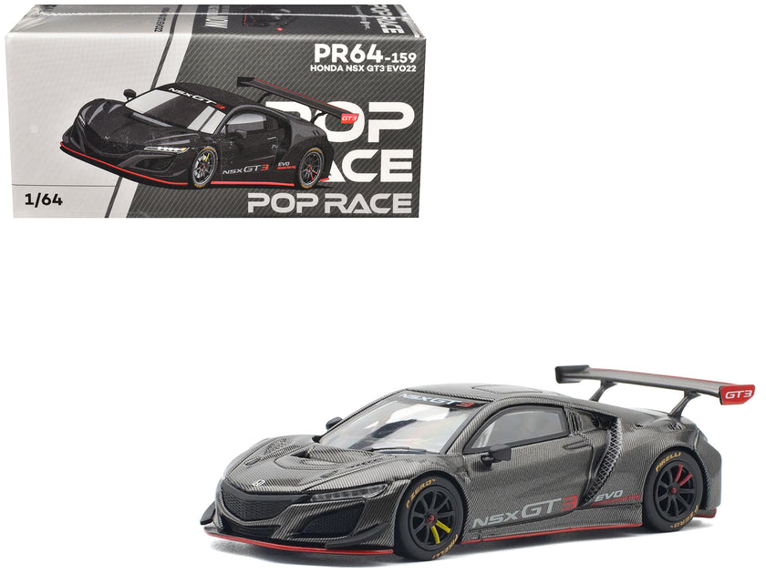 Pop Race Honda NSX GT3 EVO22 Carbon Edition 1/64 Modellauto 2