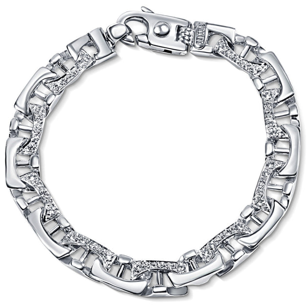 Pompeii3 Men's Diamond Bracelet 8.5 inch 4