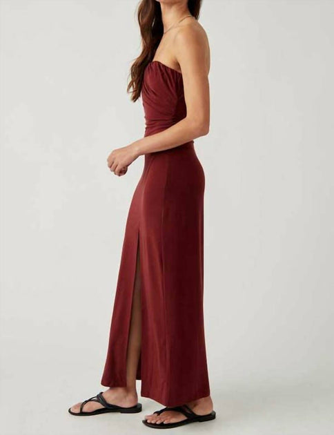Free People Hayley Midi Dress Red Medium 3
