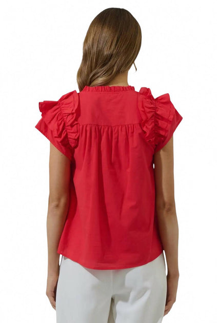 Sugarlips Dillan Blouse Red Small 3