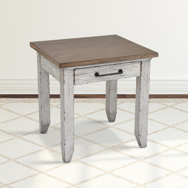 Steve Silver Bear Creek End Table Ivory 3