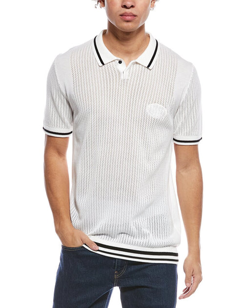 Hugo Boss Mesh Heritage Shirt White Large 2