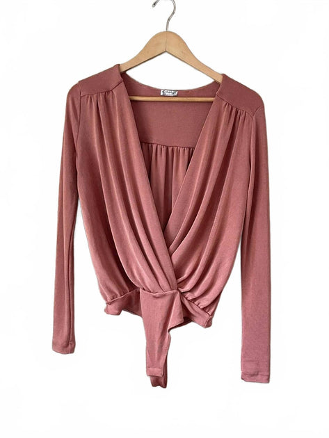 Free People Turnt Bodysuit Brown S 3