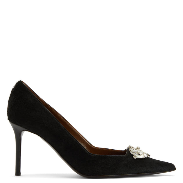 Giuseppe Zanotti Raquel Crystal 85 Pumps Black US 7.5 2