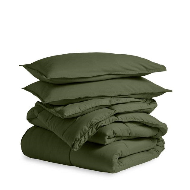 Hivvago Down Alternative Comforter Set King White 3