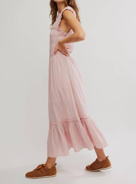free people desert dazed midi dress - short sleeve Free People Desert Dazed Midi Dress
