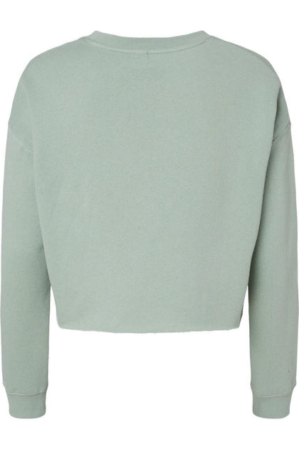 Independent Trading Co. Lightweight Cropped Crew Pullover Green XXLarge 3