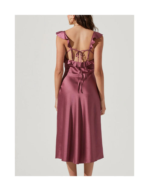 astr the label rina satin dress Astr The Label Rina Satin Dress - Periwinkle