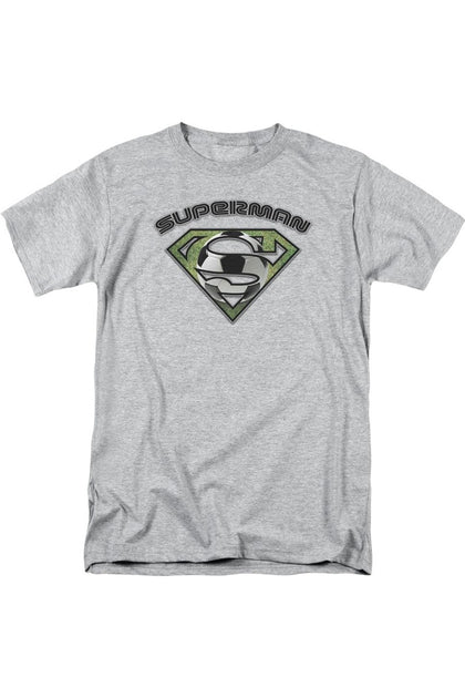Gildan Superman Soccer Shield T-Shirt Grey 5XLarge 2