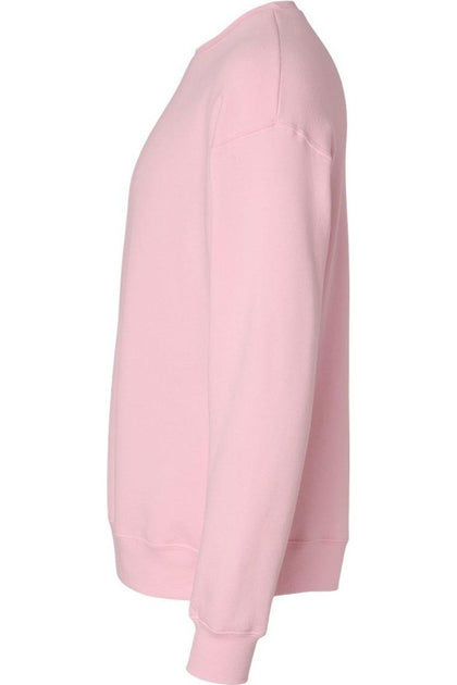 BELLA + CANVAS Sponge Fleece Drop Shoulder Crewneck Sweatshirt Pink Small 4